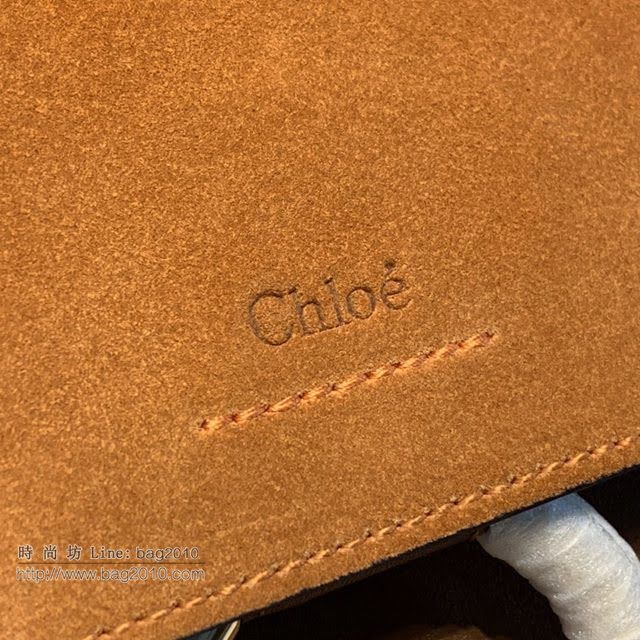 Chloe女包 克洛伊經典Faye Handle麂皮拼牛皮圓環包包 Chole手提肩背斜挎包  jjh1294